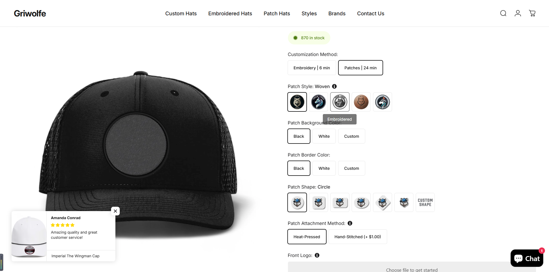 Live Product Options